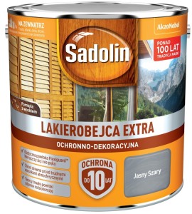 SADOLIN EXTRA- lakierobajca do drewna, szara jasna, 2.5l