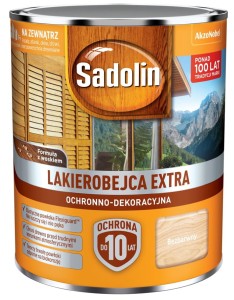 SADOLIN EXTRA- lakierobajca do drewna, bezbarwna, 0.75l