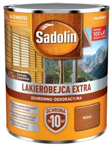 SADOLIN EXTRA- lakierobajca do drewna, merbau, 0.75l