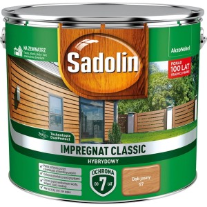 SADOLIN CLASSIC HYBRYDOWY- impregnat do drewna, dąb jasny, 9 l
