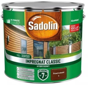 SADOLIN CLASSIC HYBRYDOWY- impregnat do drewna, orzech włoski, 9 l