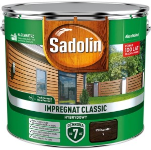 SADOLIN CLASSIC HYBRYDOWY- impregnat do drewna, palisander, 9 l