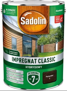 SADOLIN CLASSIC HYBRYDOWY- impregnat do drewna, palisander, 4.5l