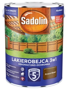 SADOLIN LAKIEROBEJCA 3w1, orzech włoski, 5l