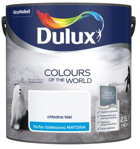DULUX KOLORY ŚWIATA- Chłodna Biel, 2.5l