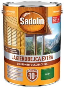 SADOLIN EXTRA- lakierobajca do drewna, akacja, 5l