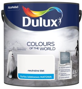 DULUX KOLORY ŚWIATA- Neutralna Biel, 2.5l