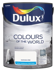 DULUX KOLORY ŚWIATA- Neutralna Biel, 5l