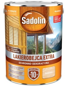 SADOLIN EXTRA- lakierobajca do drewna, bezbarwna, 5l