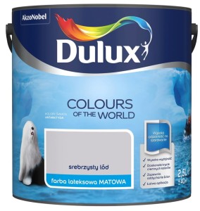 DULUX KOLORY ŚWIATA- Srebrzysty Lód, 2.5l