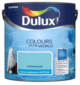 DULUX KOLORY ŚWIATA- Turkusowy Klif, 2.5l