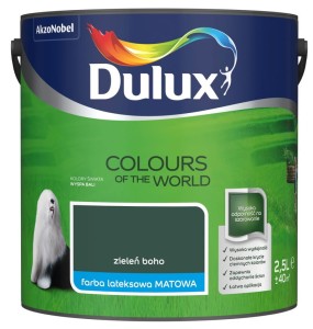DULUX KOLORY ŚWIATA- Zieleń Boho, 2.5l 