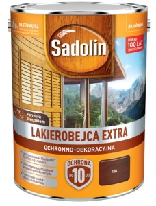SADOLIN EXTRA- lakierobajca do drewna, tek, 5l
