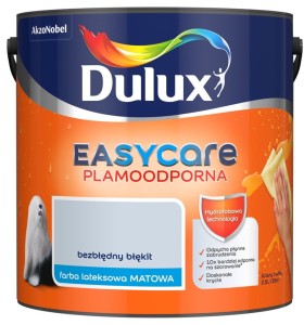 DULUX EASY CARE- farba plamoodporna, kol. Bezbłędny Błękit, 2.5l