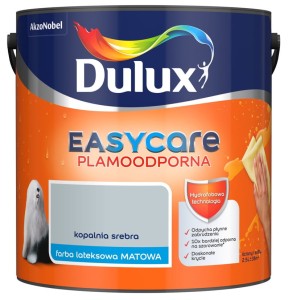 DULUX EASY CARE- farba plamoodporna, kol. Kopalnia Srebra, 2.5l