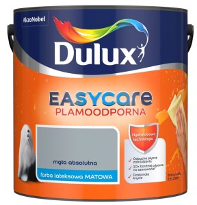 DULUX EASY CARE- farba plamoodporna, kol. Mgła Absolutna, 2.5l