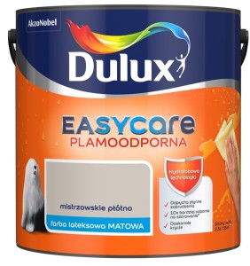DULUX EASY CARE- farba plamoodporna, kol. Mistrzowskie Płótno, 2.5l