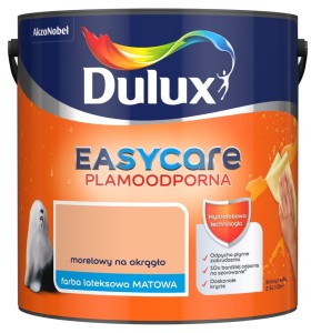 DULUX EASY CARE- farba plamoodporna, kol. Morelowy na Okrągło, 2.5l
