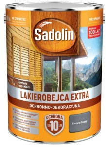 SADOLIN EXTRA- lakierobajca do drewna, szara ciemna, 5l