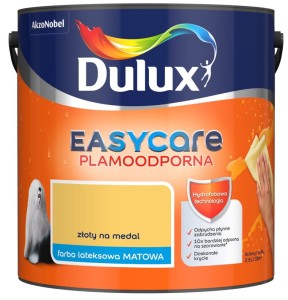 DULUX EASY CARE- farba plamoodporna, kol. Złoty na Medal, 2.5l