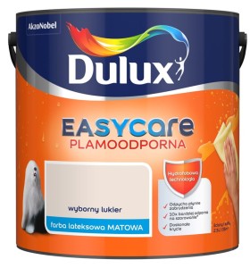 DULUX EASY CARE- farba plamoodporna, kol. Wyborny Lukier, 2.5l