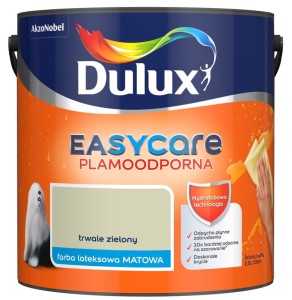 DULUX EASY CARE- farba plamoodporna, kol. Trwale Zielony 2.5l