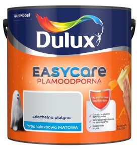 DULUX EASY CARE- farba plamoodporna, kol. Szlachetna Platyna, 2.5l
