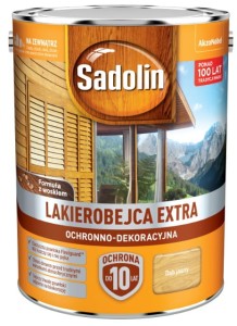 SADOLIN EXTRA- lakierobajca do drewna, dąb jasny, 5l