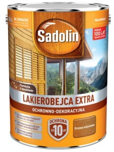SADOLIN EXTRA- lakierobajca do drewna, drzewo wiśniowe, 5l