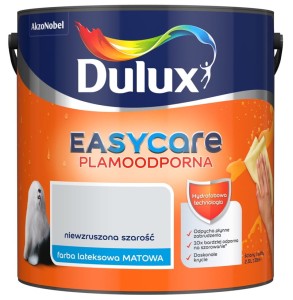 DULUX EASY CARE- farba plamoodporna, kol. Niewzruszona Szarość, 2.5l