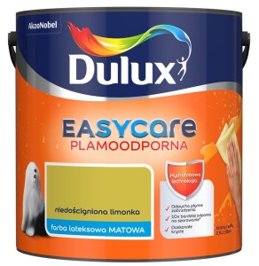 DULUX EASY CARE- farba plamoodporna, kol. Niedościgniona Limonka, 2.5l