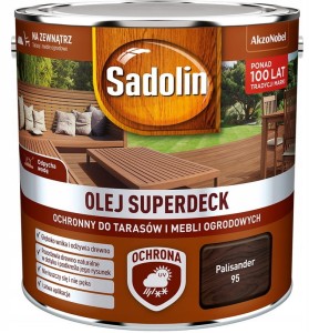 SADOLIN SUPERDECK- olej do drewna, palisander, 2.5 l