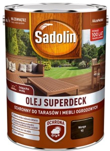 SADOLIN SUPERDECK- olej do drewna, wenge, 5 l