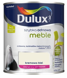 DULUX SZYBKA ODNOWA- meble, kremowa biel, 750ml (farba)