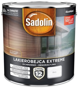 SADOLIN EXTREME- lakierobajca do drewna, biała, 2.5l