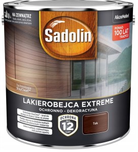 SADOLIN EXTREME- lakierobajca do drewna, tek, 2.5l