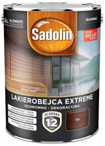 SADOLIN EXTREME- lakierobajca do drewna, tek, 4.5l