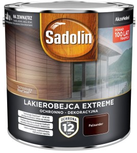 SADOLIN EXTREME- lakierobajca do drewna, palisander, 2.5l