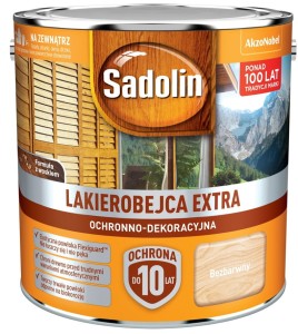 SADOLIN EXTRA- lakierobajca do drewna, bezbarwna, 2.5l 