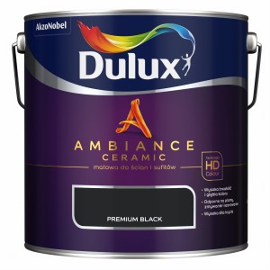 DULUX AMBIANCE- farba ceramiczna, premium black, 2.5l