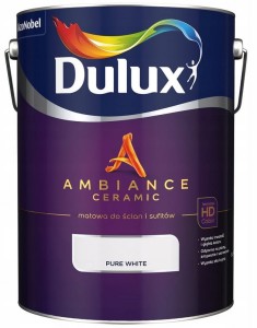 DULUX AMBIANCE- farba ceramiczna, pure white, 5l