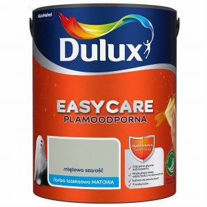 DULUX EASY CARE- farba plamoodporna,  Miętowa Szarość, 5l