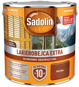 SADOLIN EXTRA- lakierobajca do drewna, merbau, 2.5l