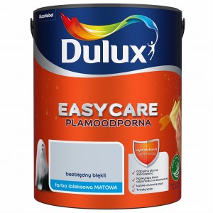 DULUX EASY CARE- farba plamoodporna, kol. Bezbłędny Błękit, 5l
