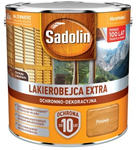 SADOLIN EXTRA- lakierobajca do drewna, pinia, 2.5l
