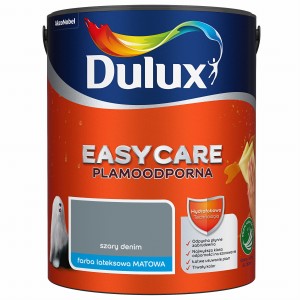 DULUX EASY CARE- farba plamoodporna, kol. Szary Denim, 5l