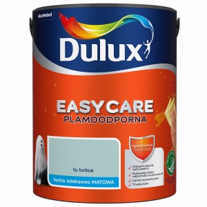 DULUX EASY CARE- farba plamoodporna, kol. Tu Turkus 5l