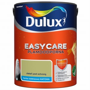 DULUX EASY CARE- farba plamoodporna, kol. Zieleń pod Ochoną, 5l