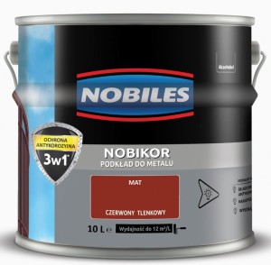 NOBILES NOBIKOR- farba podkładowa, czerwona tlenkowa, 10l