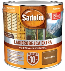 SADOLIN EXTRA- lakierobajca do drewna, orzech włoski, 2.5l